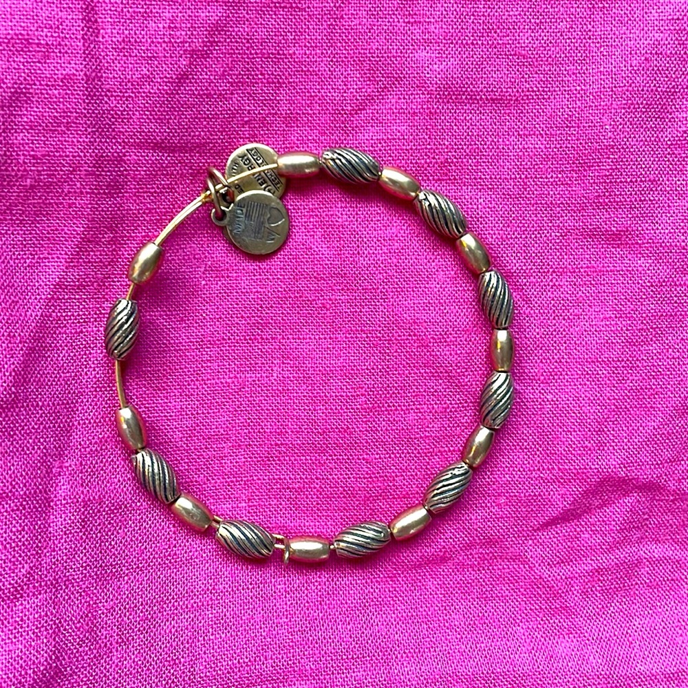 Bronze Beaded Alex and Ani Bracelet